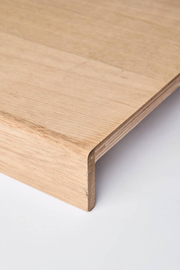 Overzettrede eiken duoplank 585 x 1400mm - 1 bis - onbehandeld