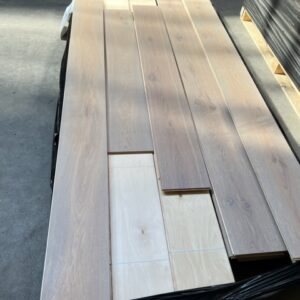 Magazijnsale Eiken duoplank Geschaafd en gerookt White geolied (13,5 m²)